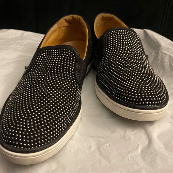 JIMMY CHOO Studded Black Slip-On Men's ShoesSIZE 41EU /8US